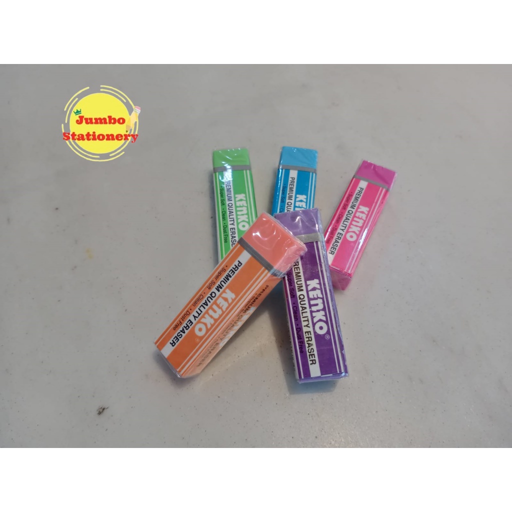 Penghapus Pensil / Kenko Eraser ERC-20 PQ Warna Warni - 1 PCS