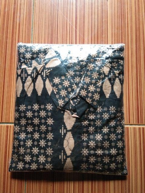 Couple Tunik Serut Lawasan Coklat Wajik Tenun Parang Salur Liris Gedhek Kawung Batik Ld110 Sovia