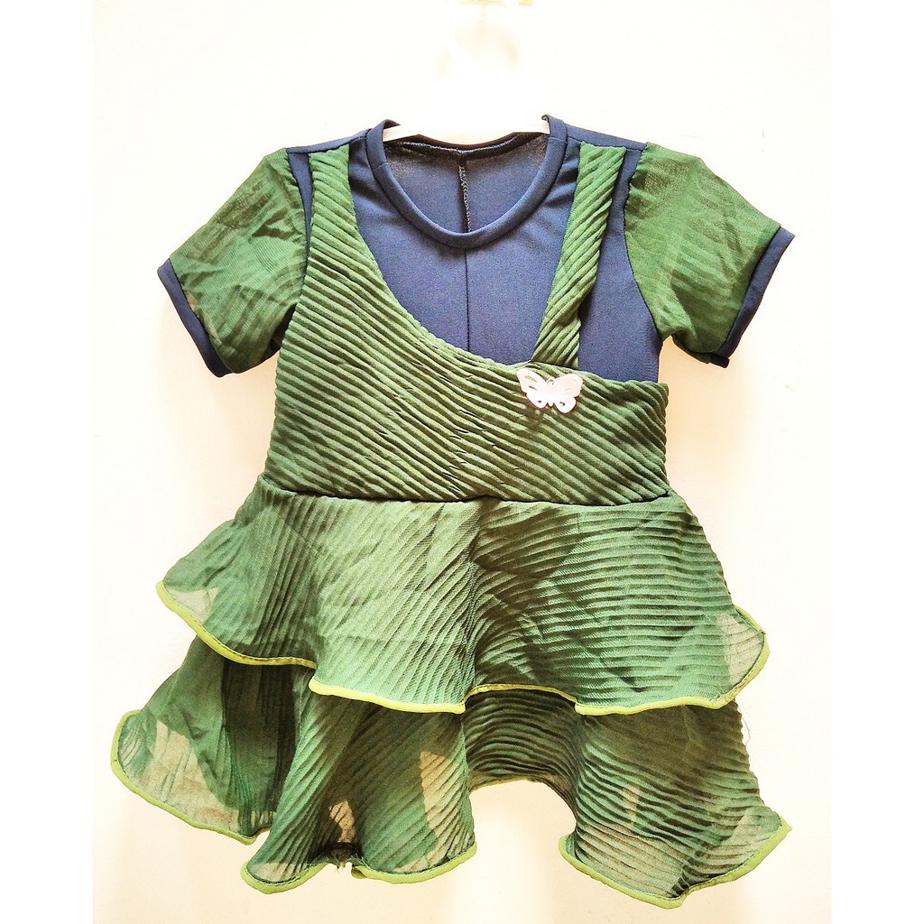 Dress Kupu Kupu - Dress Butterfly 1-2 Tahun - Baju Anak Murah - Terusan Anak Perempuan - Blus Harian