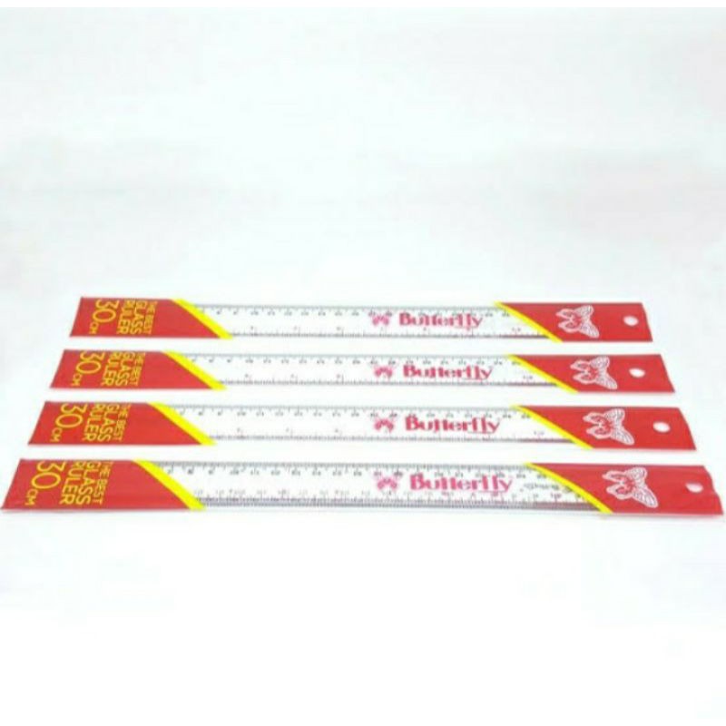 

pengaris butterfly 30 cm | penggaris plastik