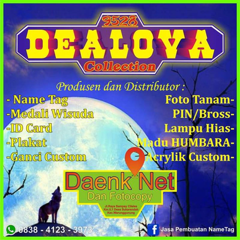 

Nametag Papan Nama