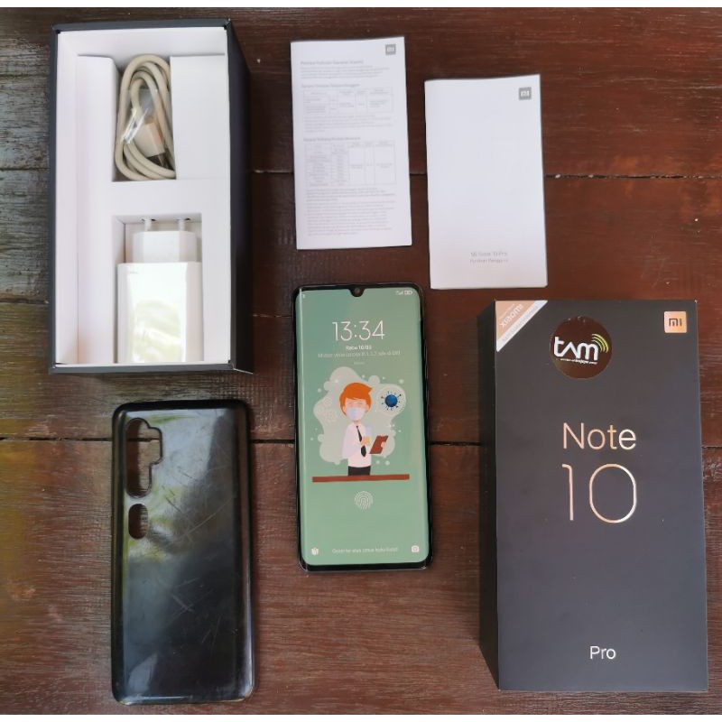 Xiaomi Mi Note 10 Pro Black Second Original