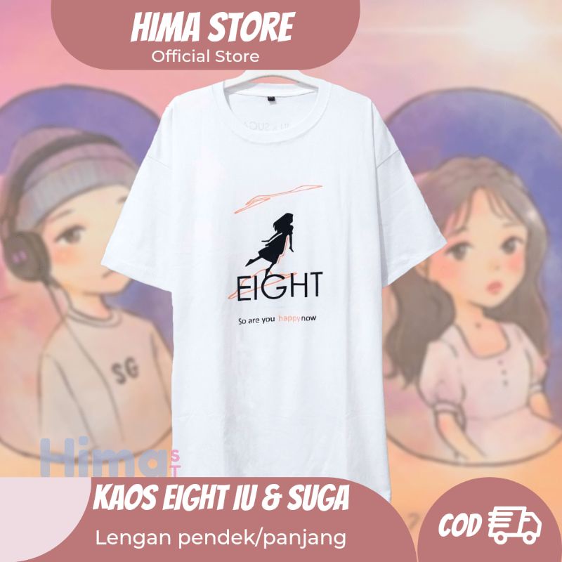 [BISA COD] Kaos Eight IU Suga T-shirt Eight Kaos IU Kaos Suga