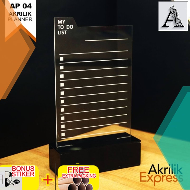 

Grosir to do list acrylic planner / agenda akrilik