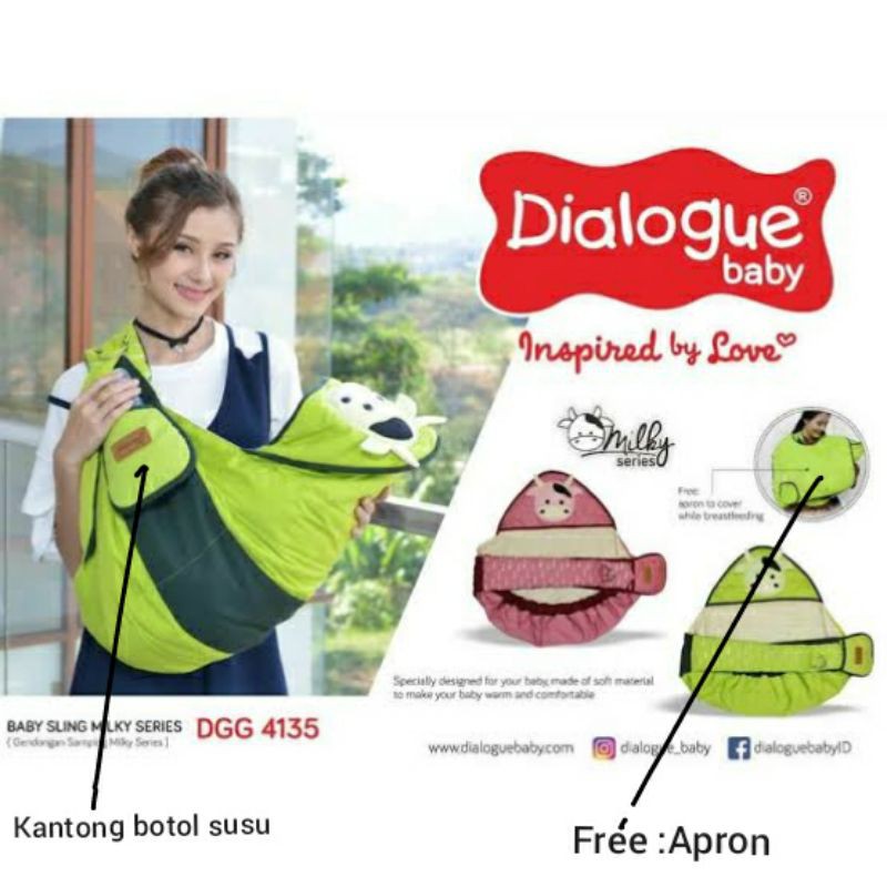 Gendongan Samping + Apron Milky Series DGG4135