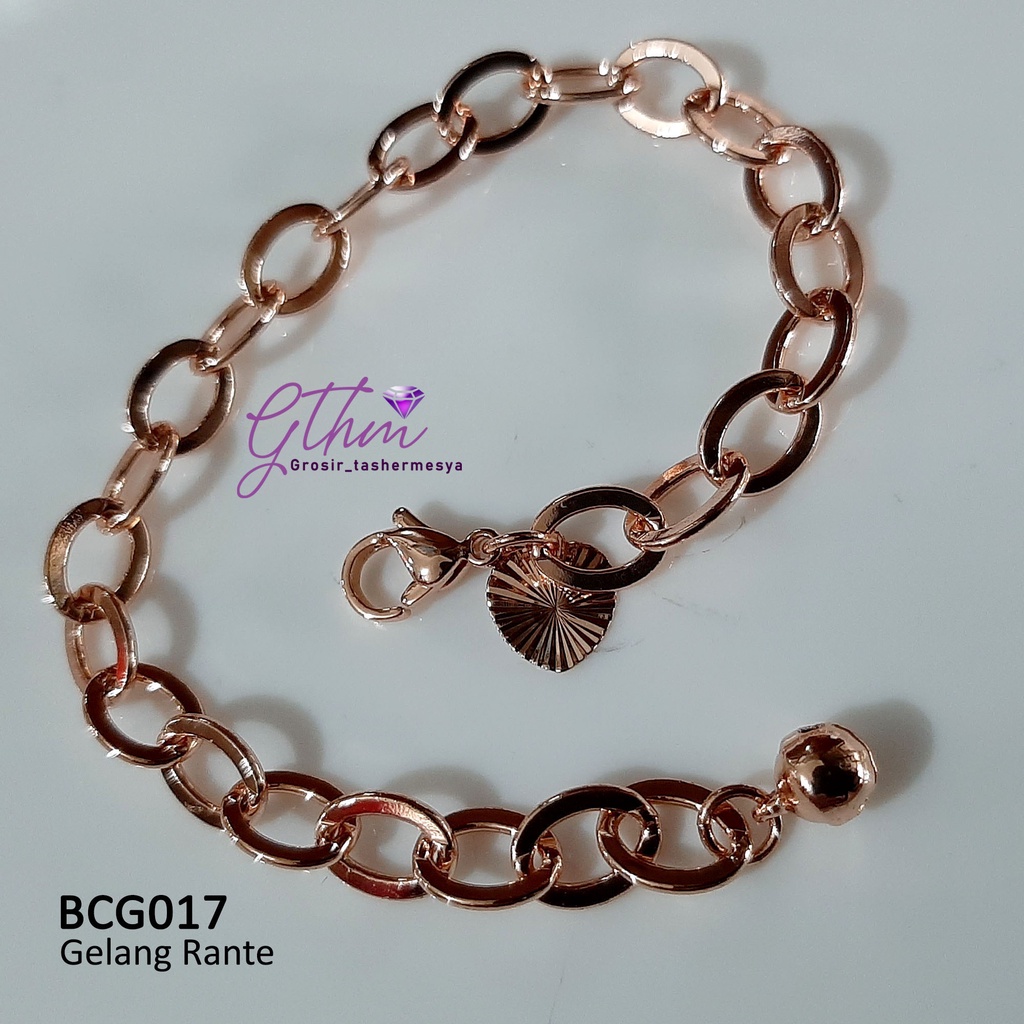 gelang tangan wanita rantai fashion xuping  perhiasan lapis emas 18k bcg017