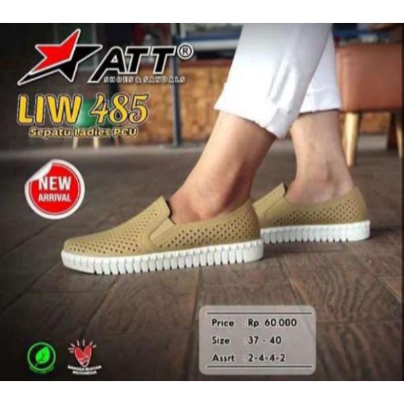 SEPATU KARET SLIP ON WANITA ATT  LIW 486 (37-40)