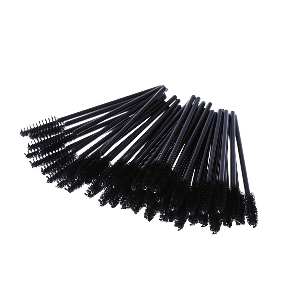 Mascara Wand Sisir Kuas Sikat Eyelash  Bulu Mata Makeup Tool Hitam (K097+Pnjpit Bulu Mata)