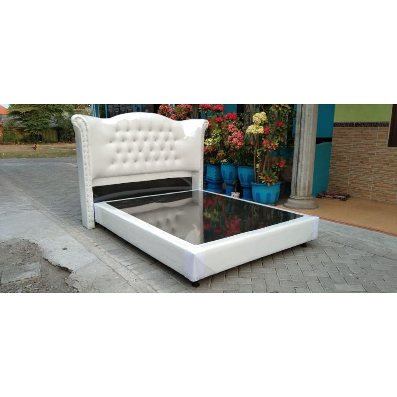 PROMO DIVAN + Sandaran Mewah untuk Springbed (Kain oscar)