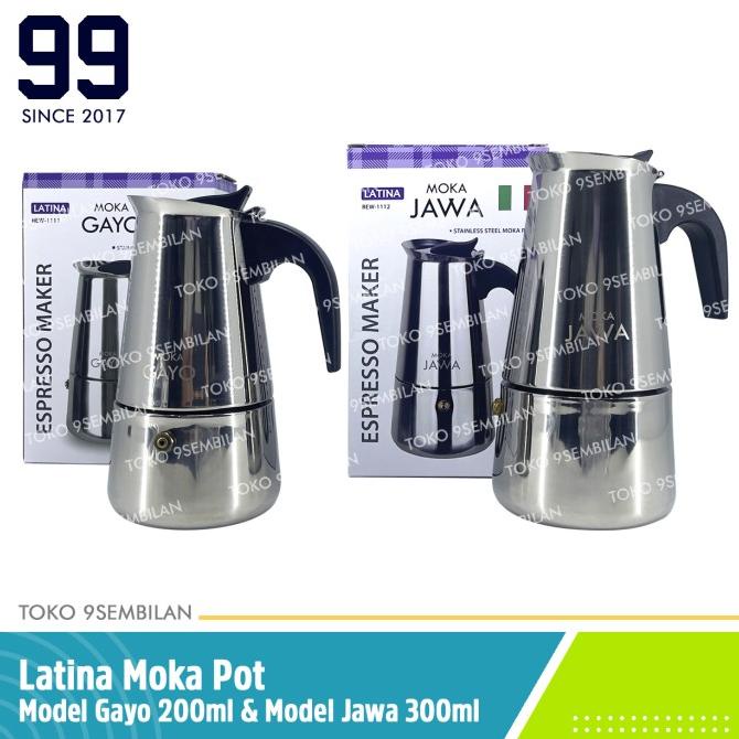 LATINA REW-1112 MOKA JAWA - MOKAPOT 300ML - MOKA POT 6 CUP 300 ML