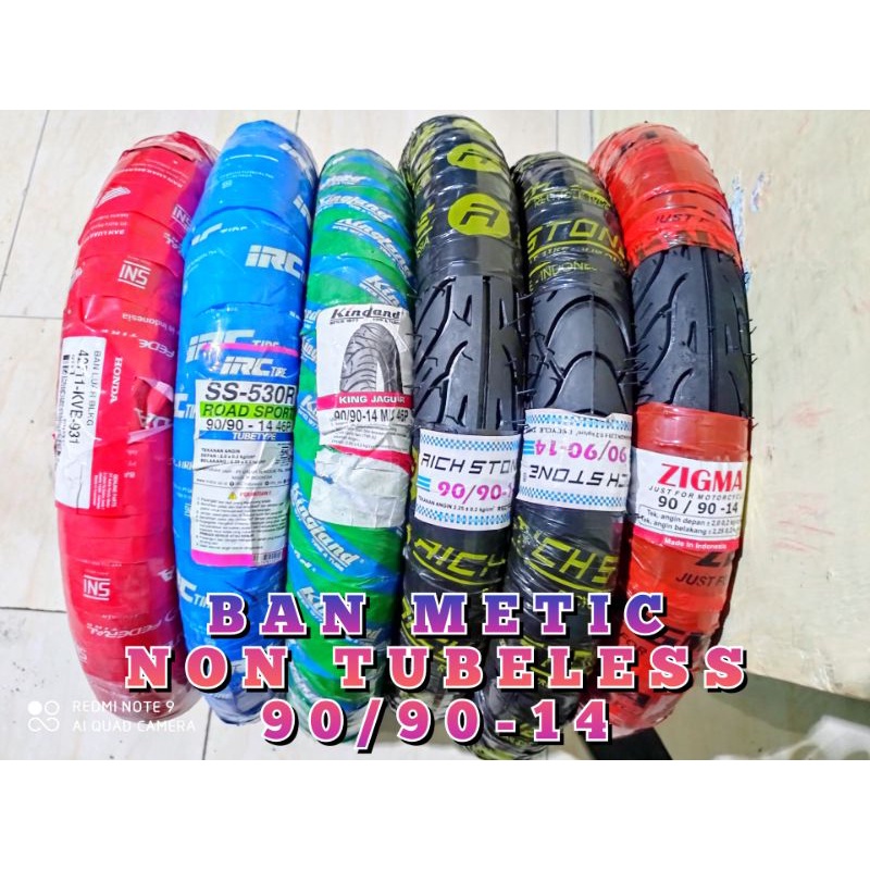 ban motor matic 90/90-14 non tubeles ban honda ban ahm ban irc ban kingland ban rich stone ban zigma