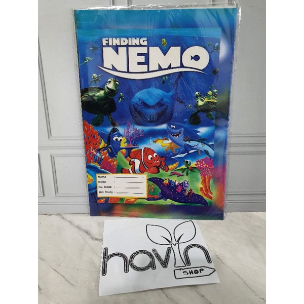 SAMPUL BUKU TULIS-Fancy NEMO KWARTO
