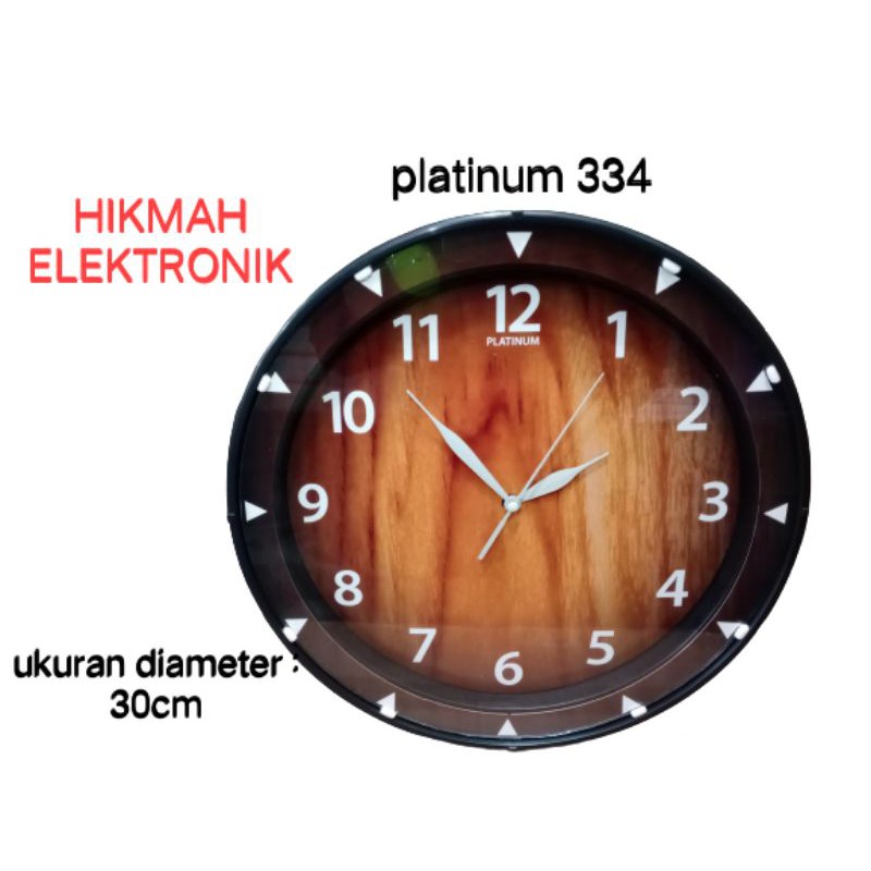 jam dinding platinum 334/jam dinding bagus/jam dinding kayu