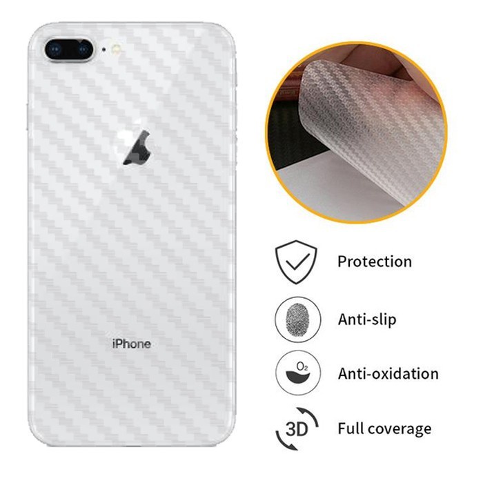 SKIN CARBON IPHONE 5 / IPHONE 6 / IPHONE 7 / IPHONE 8 / IPHONE SE / IPHONE 6 PLUS / IPHONE 7 PLUS / 