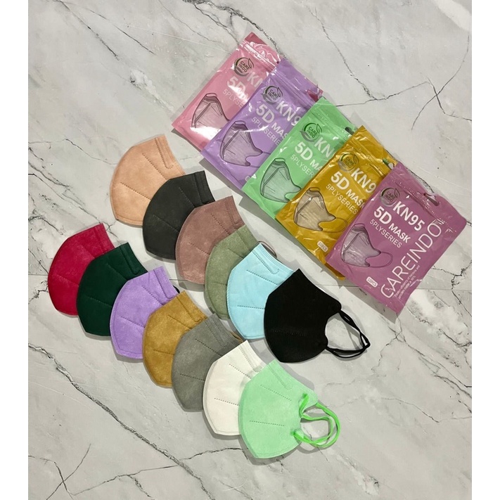 CAREINDO KNDUCKBILL KN95 mirip POKANA Duckbill 5D 5ply isi 10pcs