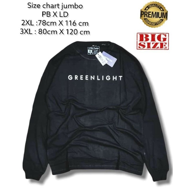 KAOS ERIGO LENGAN PANJANG JUMBO BIG SIZE XXL XXXL XXXXL/KAOS ERIGO PRIA WANITA COTTON COMBED 30S