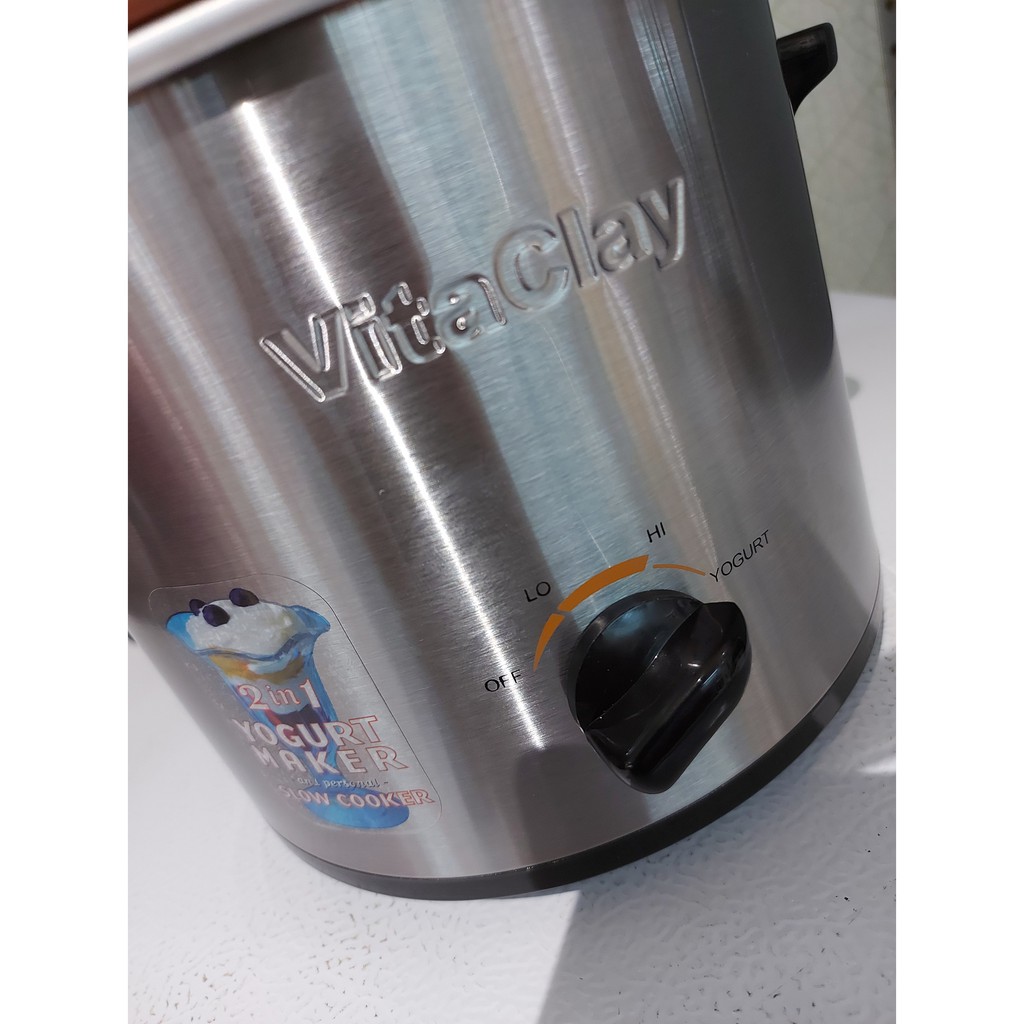 VITACLAY PEMBUAT YOGURT &amp; BUBUR / SLOW COOKER / YOGURT MAKER 2L