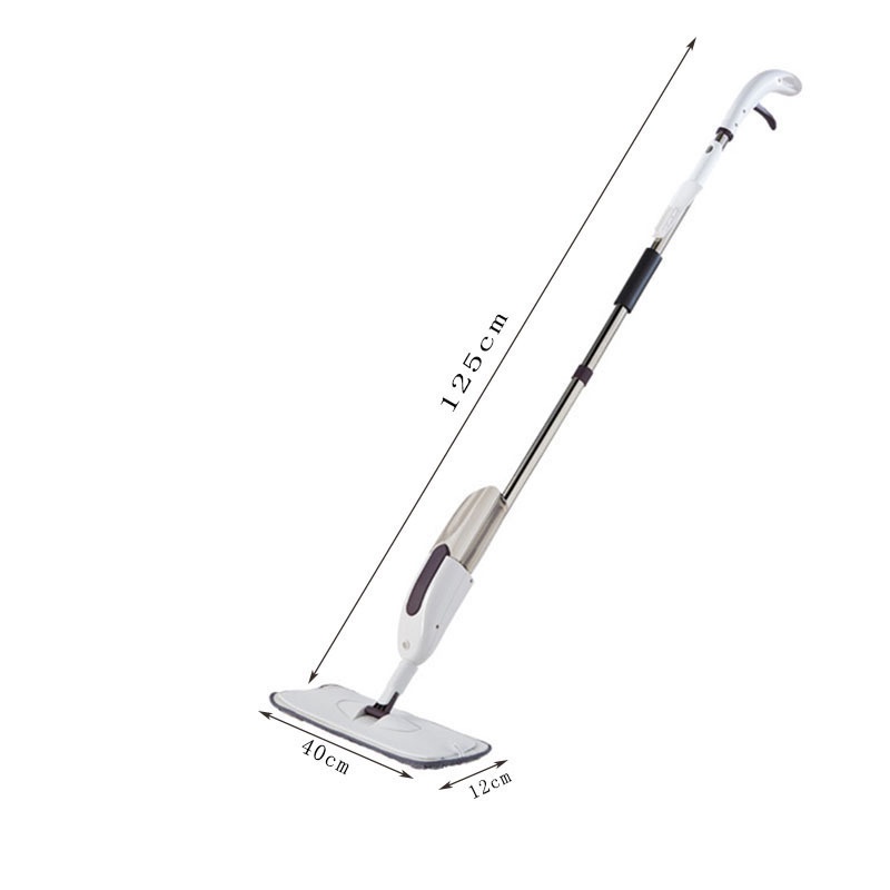 Alat Kain Pel Penyemprot Air Water Spray Sweeper Floor Flat Mop - A88 - White