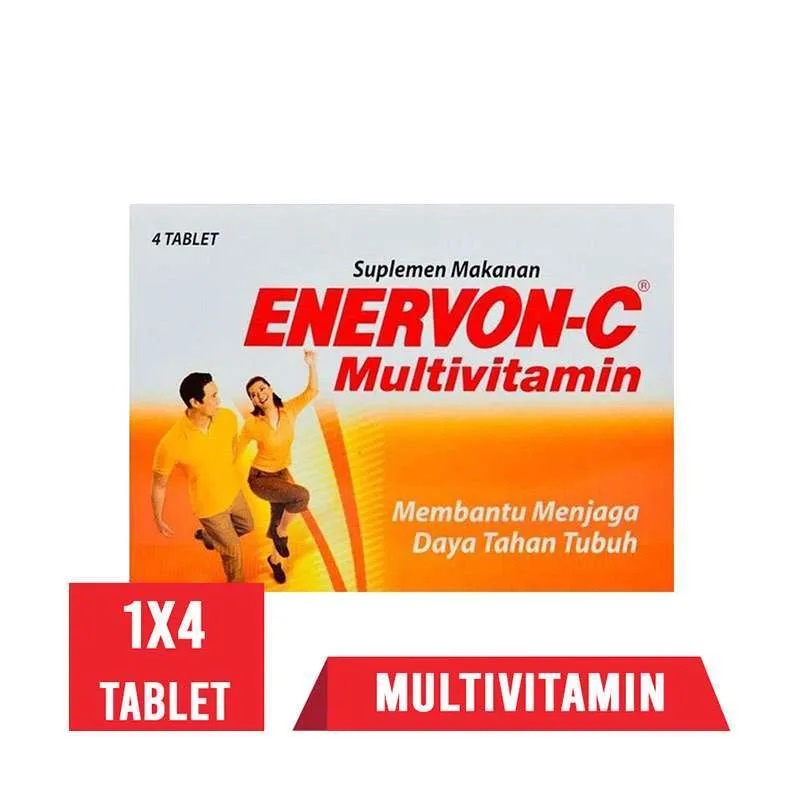 Enervon - C Strip Isi 4 Tablet / Multivitamin / VITAMIN C / 4 tablet