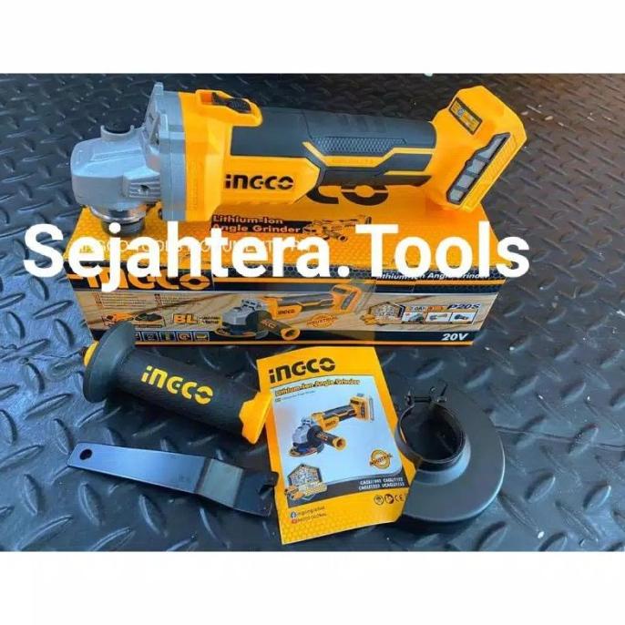 Produk Unggulan] CAGLI1002 BRUSHLESS GERINDA TANGAN BATERAI CORDLESS GRINDER INGCO