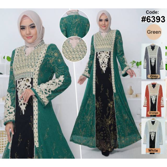 gamis india / gamis muslim / gamis impor / gaun pesta / maxi dress / abaya