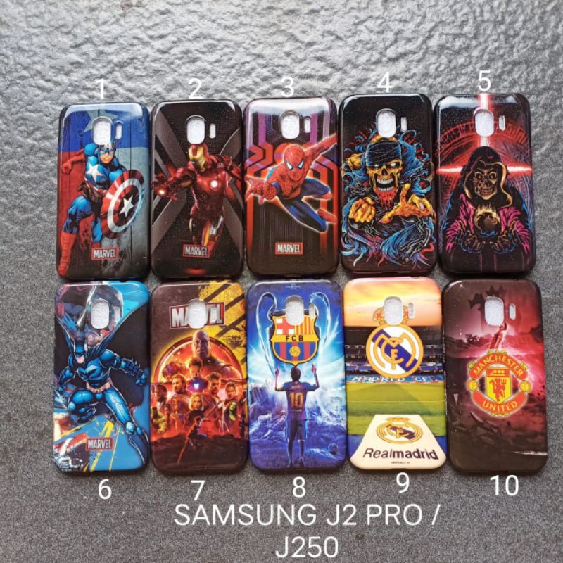 Case gambar Samsung J2 pro J250 motif cowok ( 2 motif ) soft softcase softshell silikon cover casing kesing housing