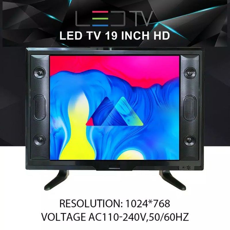 BISA COD - LED TV DIGITAL 19 INCH HD WITH INPUT USB - HDMI - VGA - ANTENA