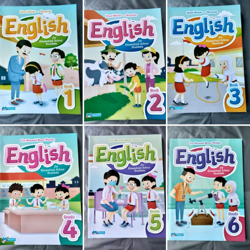 Buku Bahasa Inggris kelas 1-6 penerbit Masmedia Terbaru-0