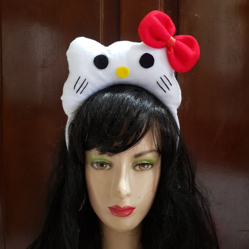 Bando HelloKitty Pita hello kitty Aksesoris HK Lovers Bando kucing Cosplay Hellokitty kostum HK