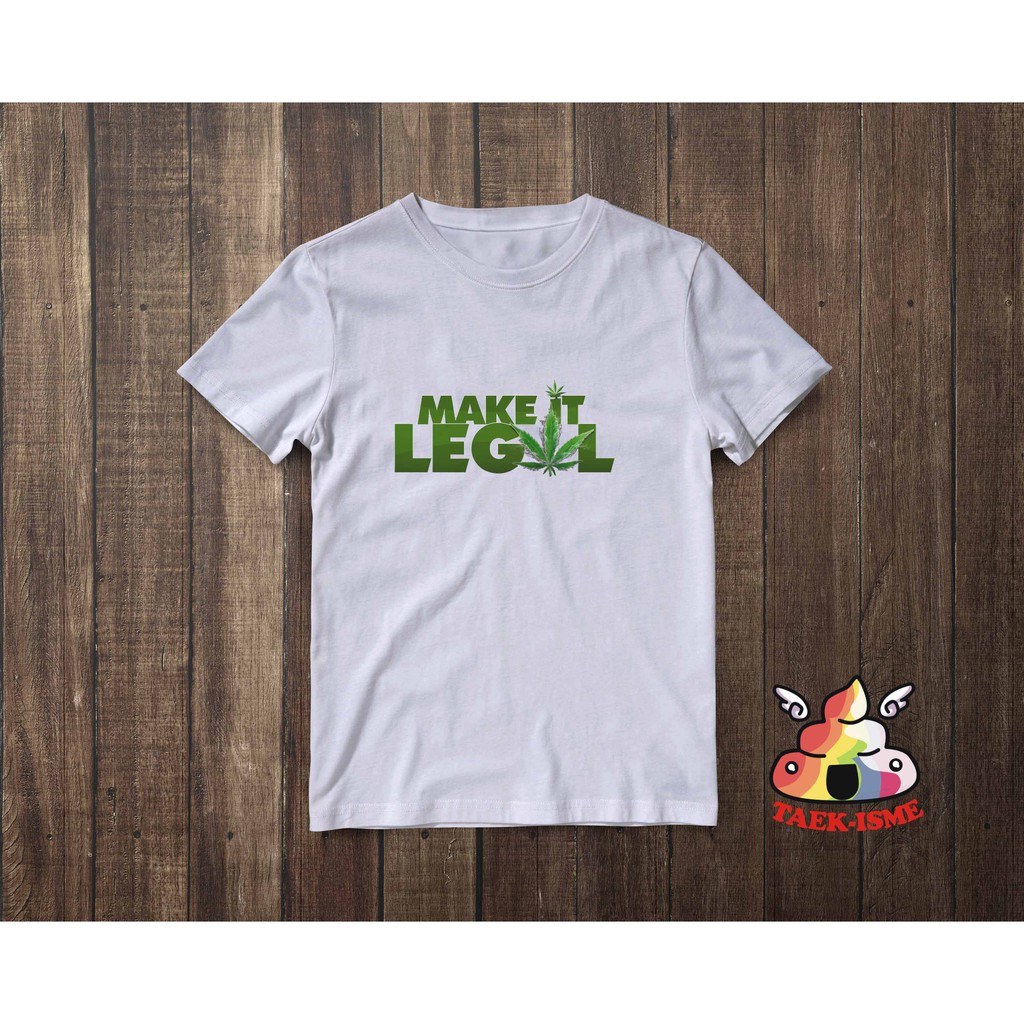 Kaos/ Baju/ Tshirt Pria, Lelaki, Ganja, Cannabis, Marijuana X