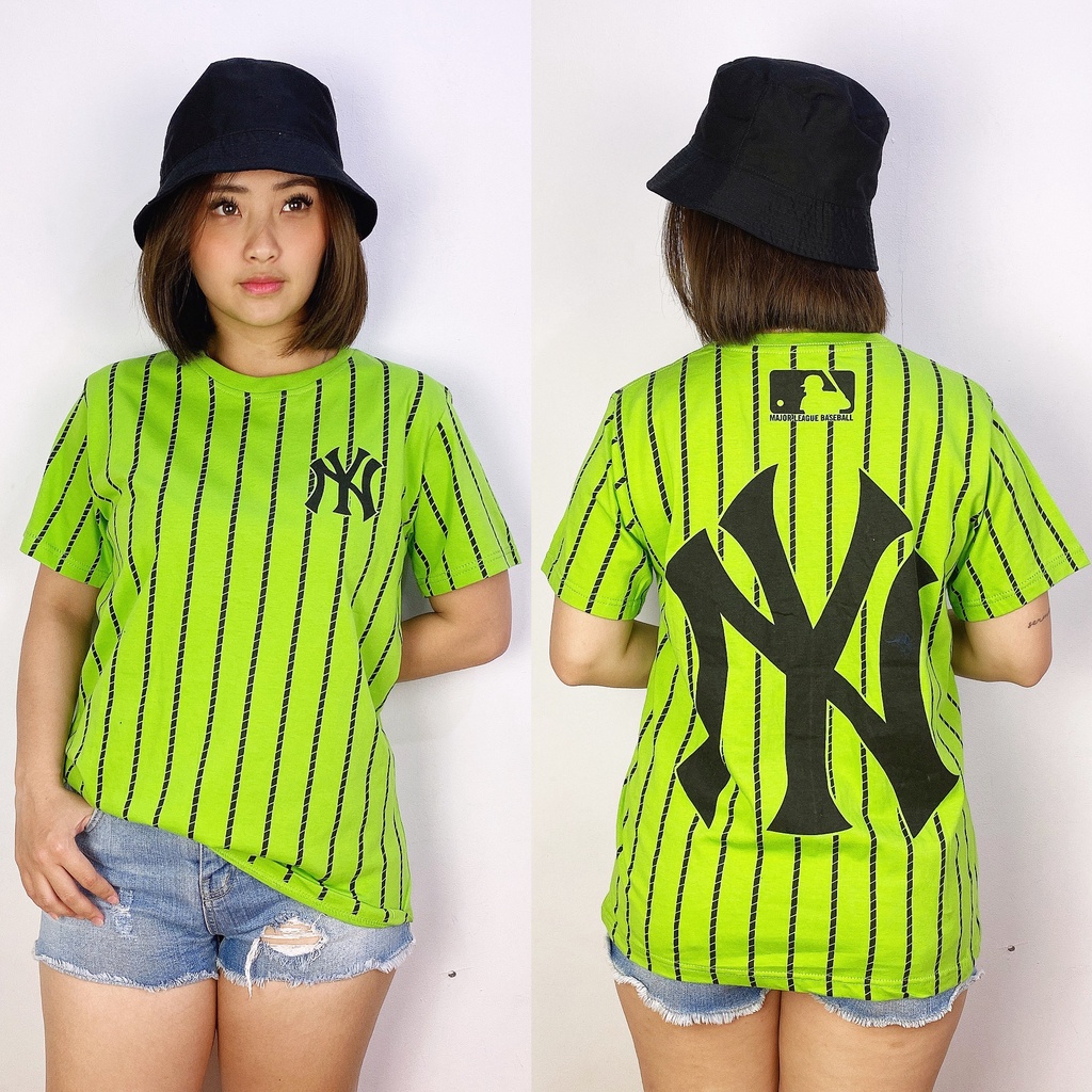 KC008 HanJyou Kaos Wanita Lengan Pendek KingCup NY New Yankees Baseball Full Print Dewasa-3