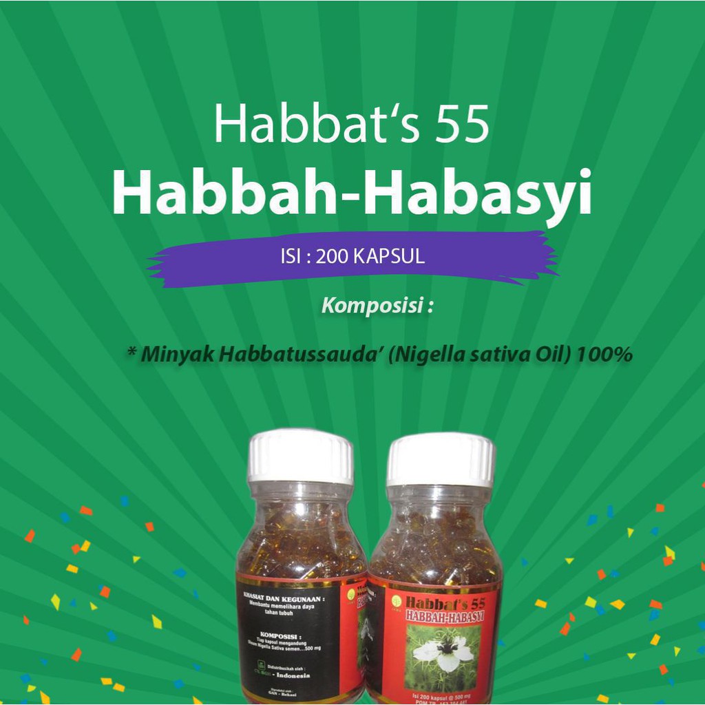 Obat Herpes - Paru Paru Habbats 55 Habbah Habasyi 200 Kapsul