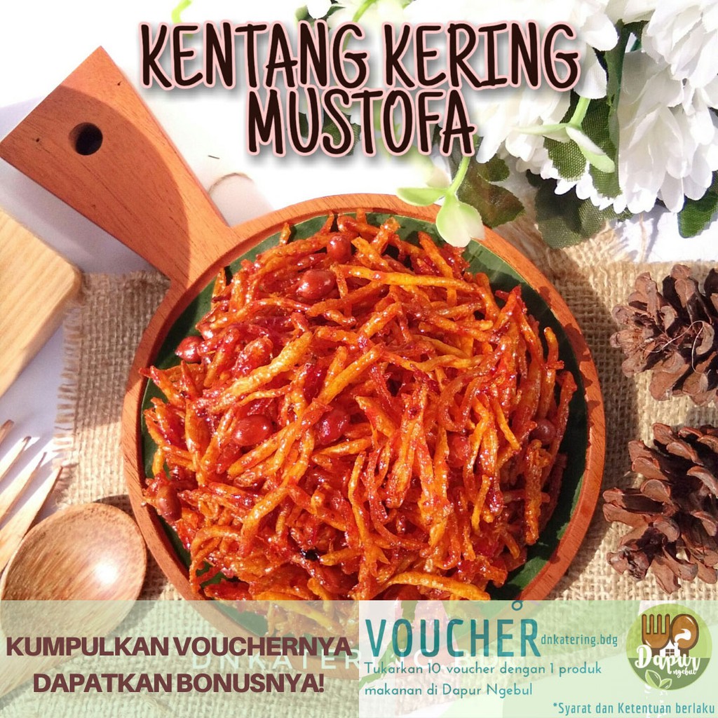 

100gram KENTANG KERING MUSTOFA | Balado Cikruh Kemasan Pouch