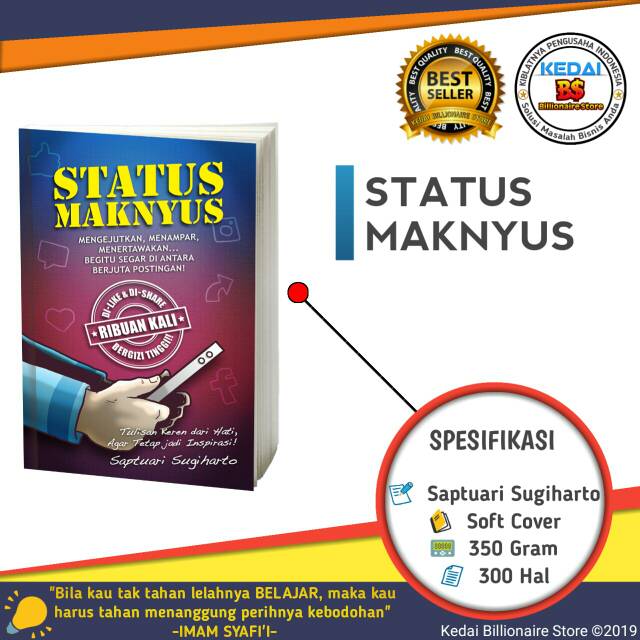 Buku Bisnis STATUS MAKNYUS | Saptuari Sugiharto | Billionaire Store