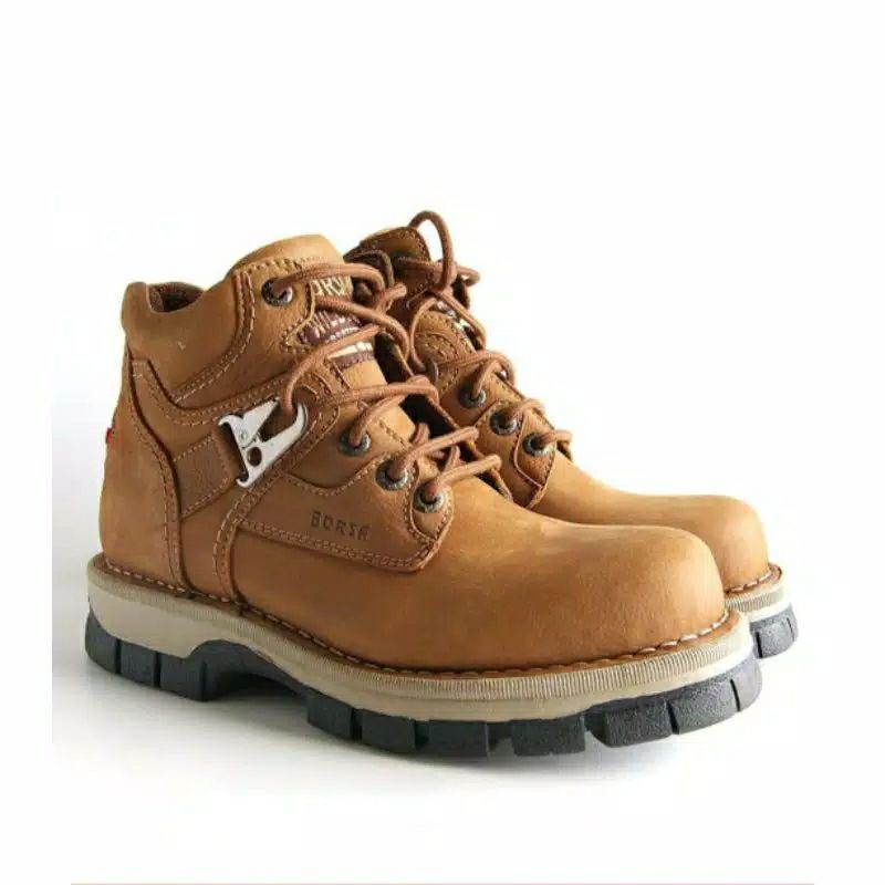 SEPATU BOOTS PRIA KULIT ASLI - BORSA STOUT ORIGINAL