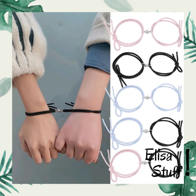 1 SET 2PCS GELANG COUPLE MAGNET//GELANG PERSAHABATAN//GELANG BEST FRIEND//GELANG MAGNET