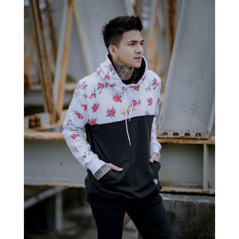 Sweater Hoodie Motif Daun Full Katun Premium Sweater Salviohexia Limitd Edition