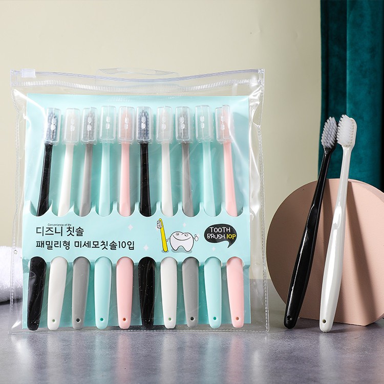 ♥TMALL88♥Sikat Gigi Dewasa Bahan Lembut 1 SET ISI 10 PCS Toothbrush Double Care Sensitive