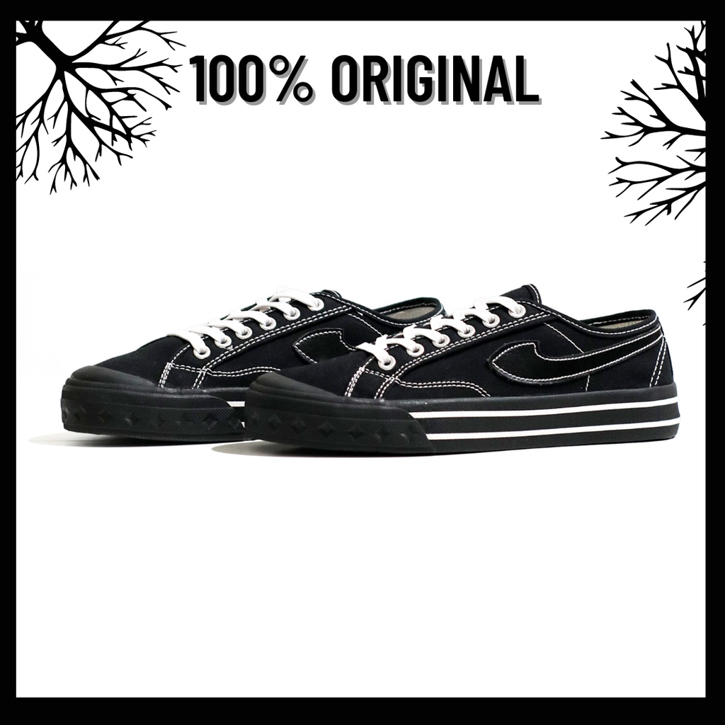 100% Original Sepatu Lokal Casual Black Oreo | Not Compass Retrograde Black Oreo Low