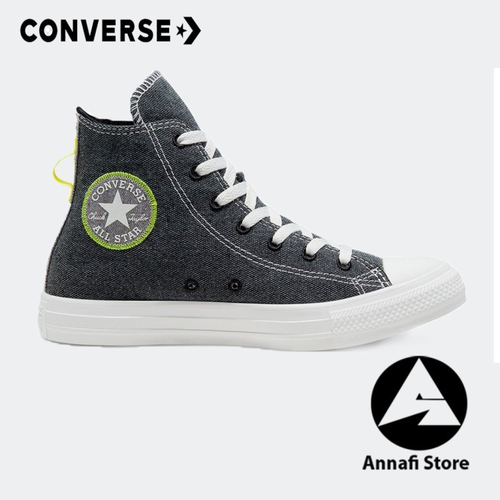 JUAL SEPATU SNEAKERS PRIA CONVERSE CTAS HI 168595C BLACK VENOM - WHITE