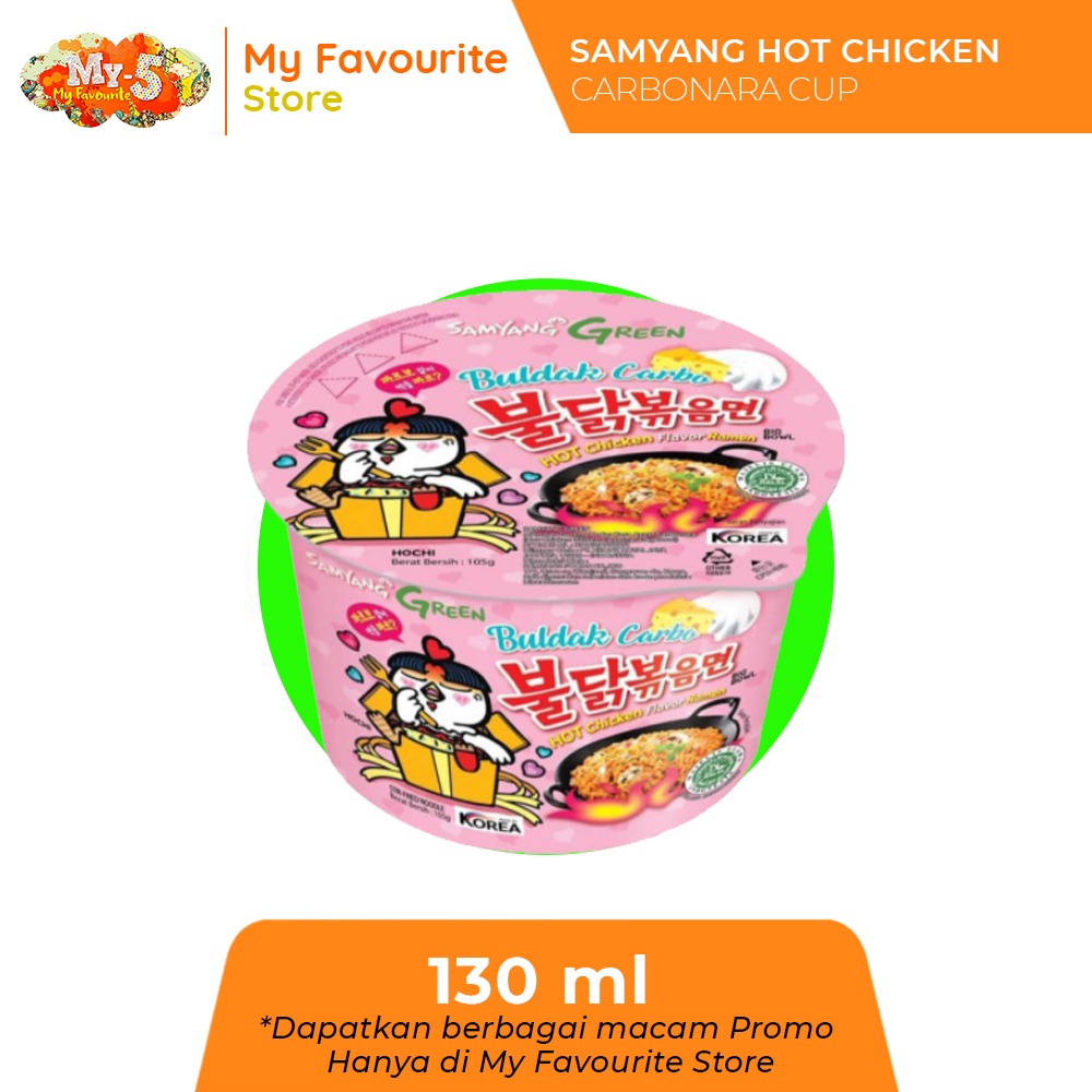 Jual Samyang Carbonara Cup Mie Instan Korea Pedas Halal 130ml Indonesia