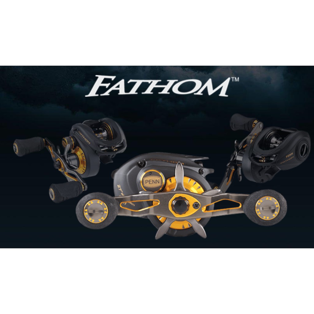 REEL PENN FATHOM 200LPHS REEL PENN BAITCASTING FATHOM 200LPHS / REEL HANDLE KANAN