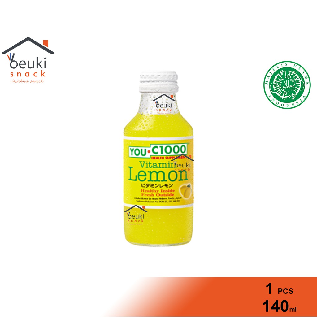 Botol Uc 1000 Lemon Minuman Vitamin C Rasa Lemon 140ml Shopee Indonesia