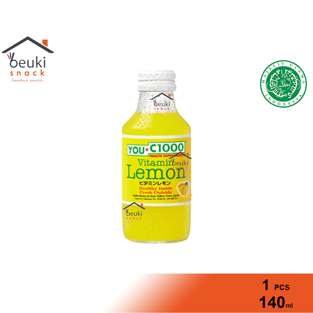 Jual Botol Uc 1000 Lemon Minuman Vitamin C Rasa Lemon 140ml Shopee Indonesia