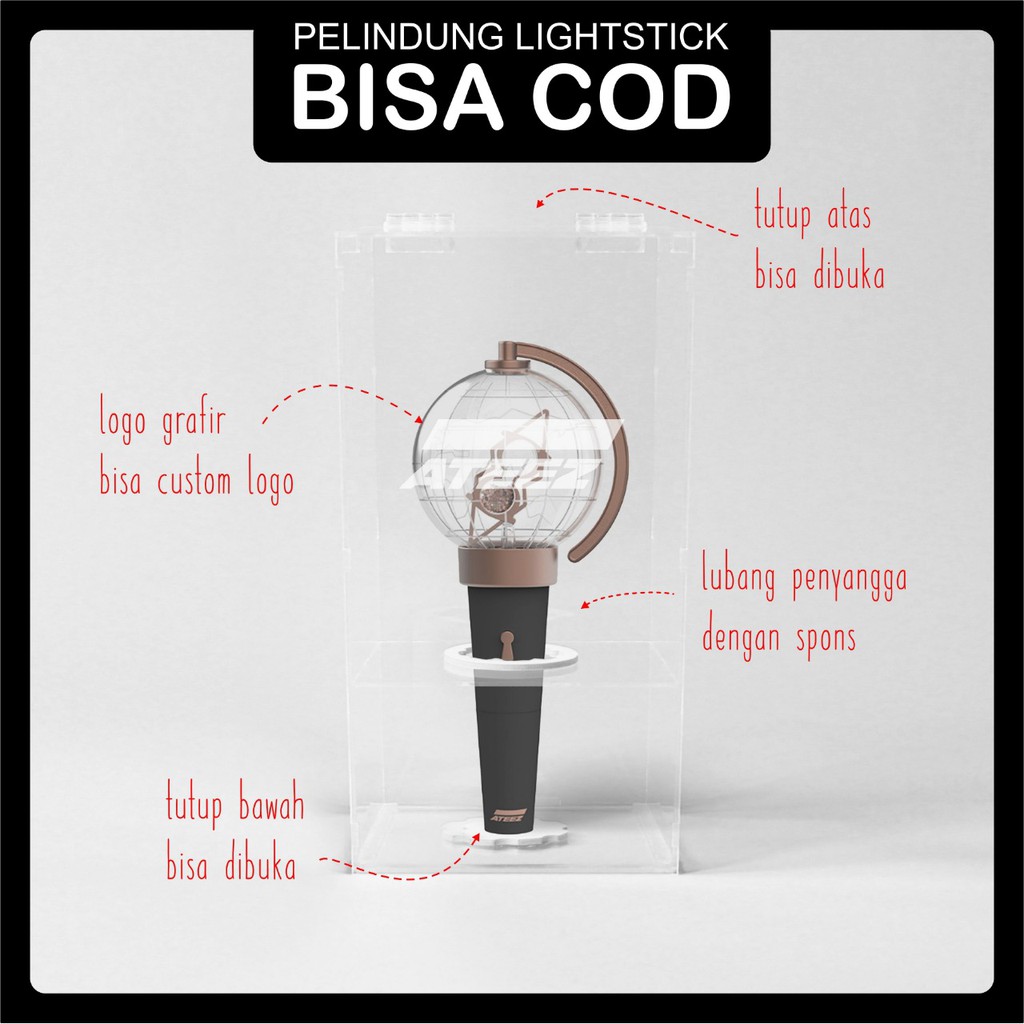 Lightstick Ateez / Pelindung Lightstick Ateez