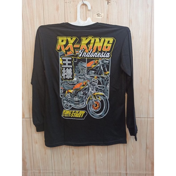 T-SHIRT LENGAN PANJANG RX KING HITAM