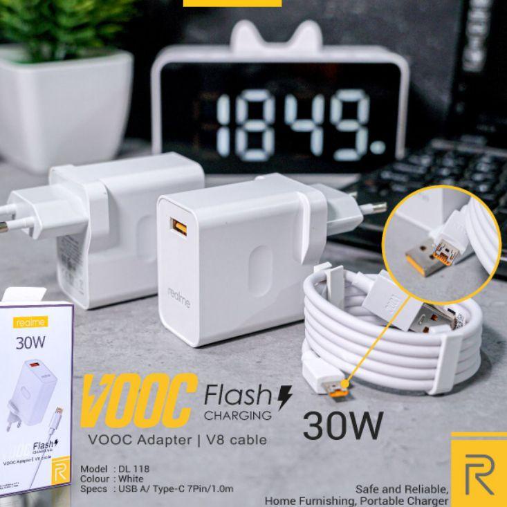 TC CHARGER REALME 30W ORI 99.9% MICRO & TIPE-C SUPPORT FAST CHARGER