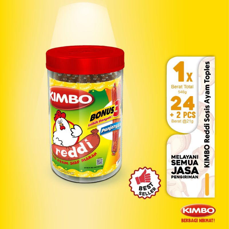 

SOSIS KIMBO SIAP MAKAN 24+1 (598gr) ready stock "snack devina