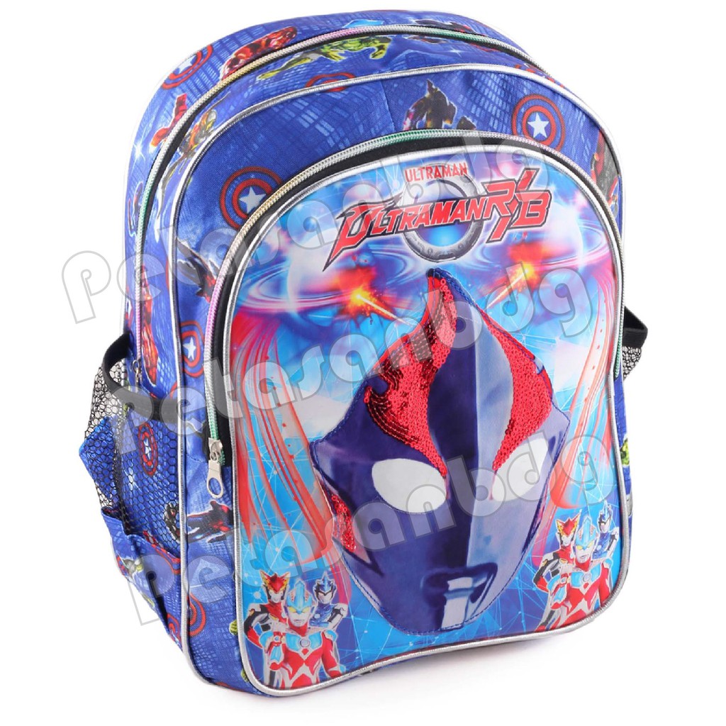 PTS - Ransel Sekolah Anak Cowo / Laki Laki Karakter - EXTRA - THE FORBIDDEN   - RANSEL LED - LED BACKPACK + BOTOL