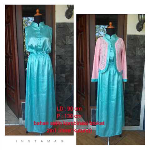 gamis turkish brokat pink